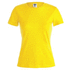 T-paita Women Colour T-Shirt "keya" WCS150, keltainen liikelahja logopainatuksella